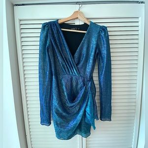 Beautiful turquoise PatBO mini dress